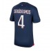 Cheap Paris Saint-Germain Sergio Ramos #4 Home Football Shirt 2023-24 Short Sleeve